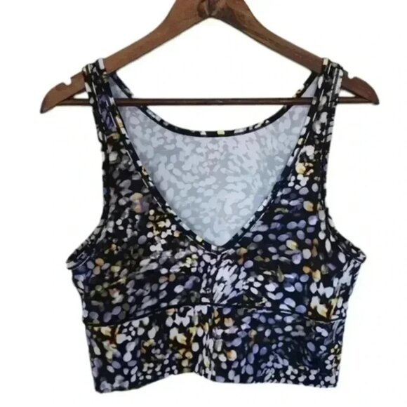 Lululemon Power Pivot Tank Metropolis Glow Black Cream Orange Women's size 10 - Picture 4 of 13